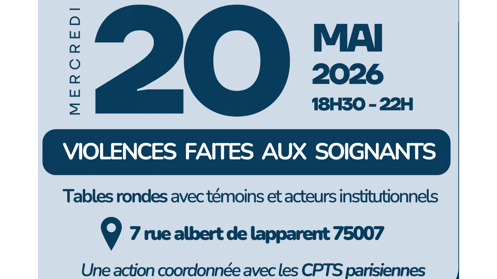 SOIRÉE CLÔTURE VIOLENCES FAITES AUX SOIGNANTS